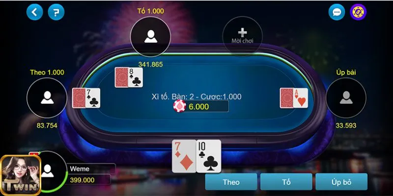 Tận dụng bí quyết chơi thắng Xì Tố tại Twin68